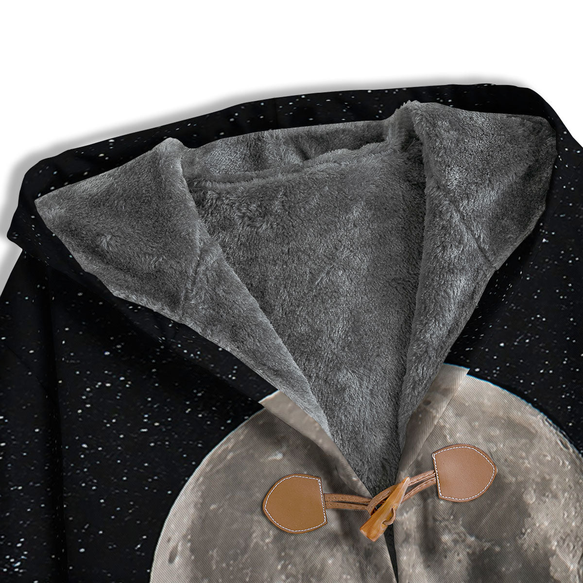 Full Moon Print Men's Windbreaker Jacket-grizzshop