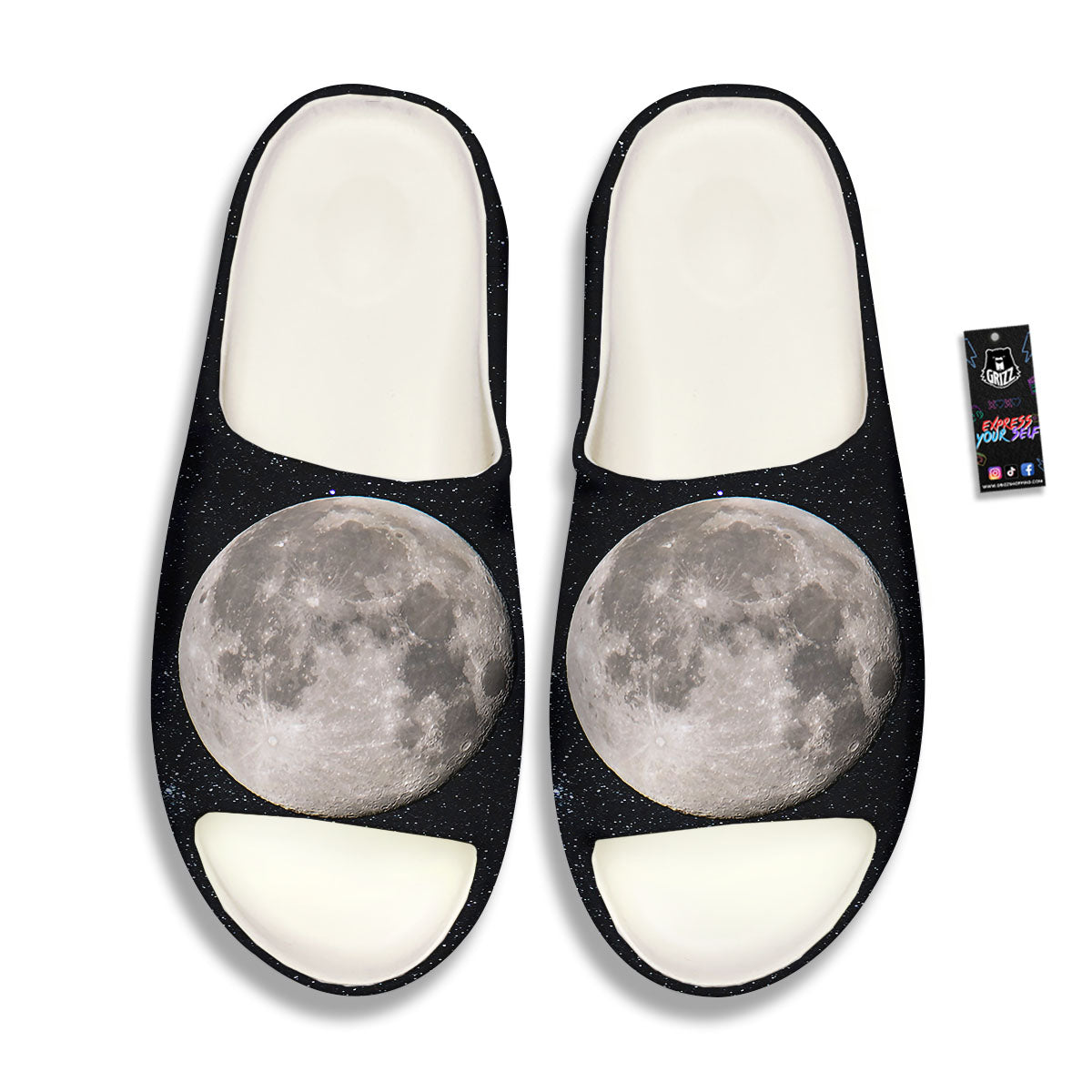 Full Moon Print Sandals-grizzshop