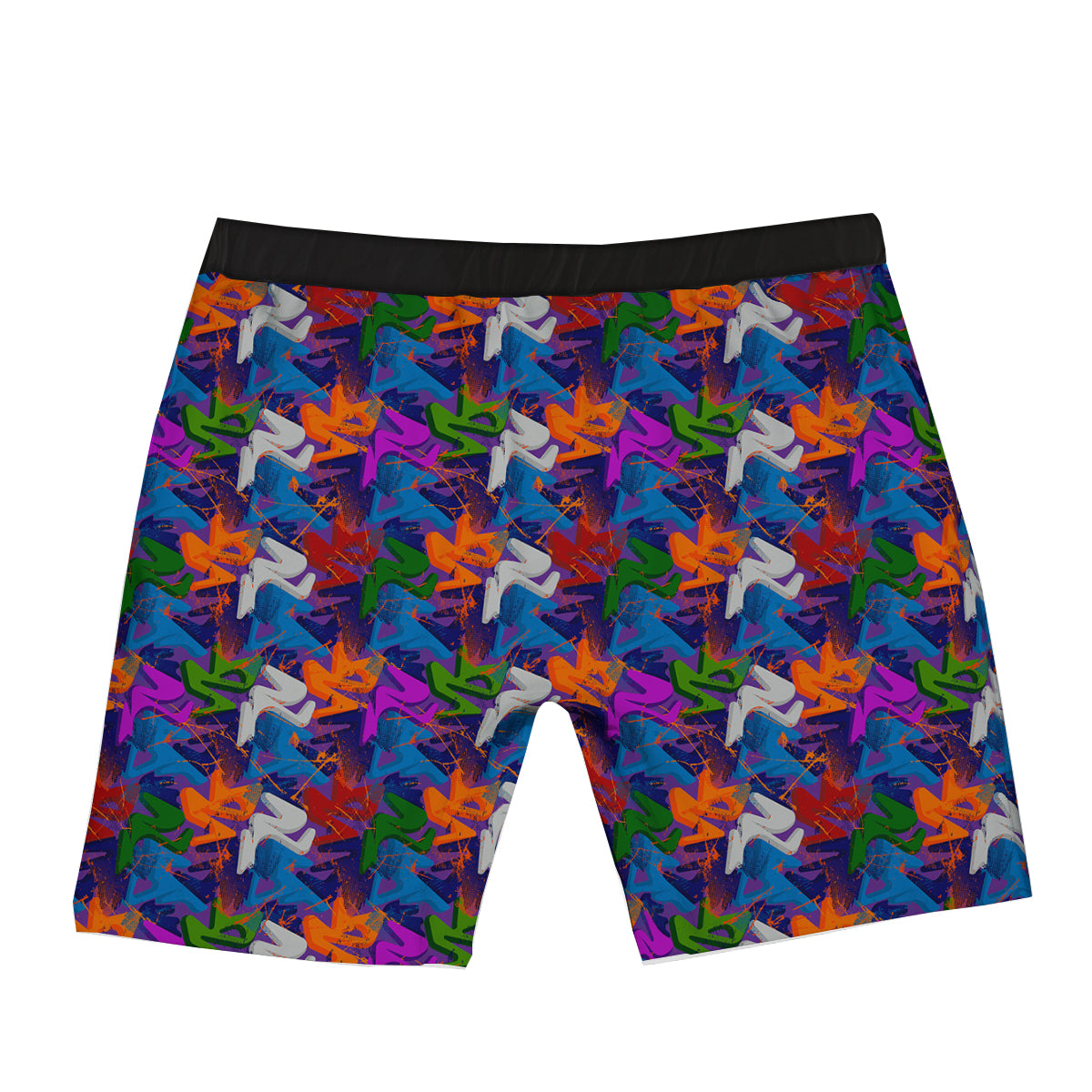 Funky Abstract Print Pattern Boxer Briefs-grizzshop
