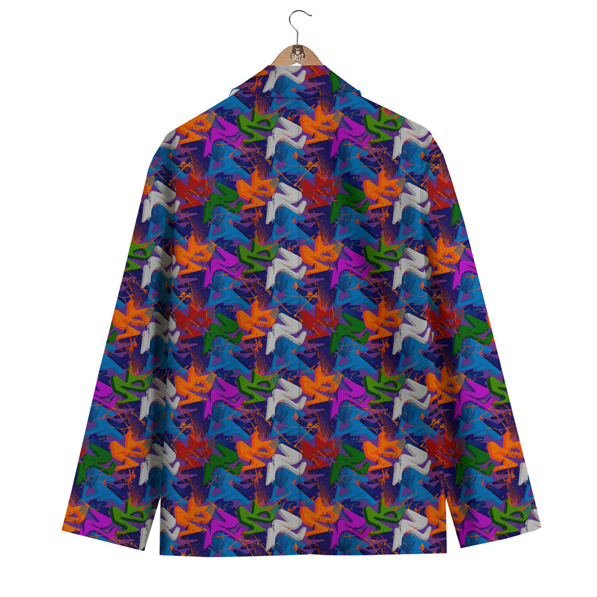Funky Abstract Print Pattern Men's Blazer-grizzshop