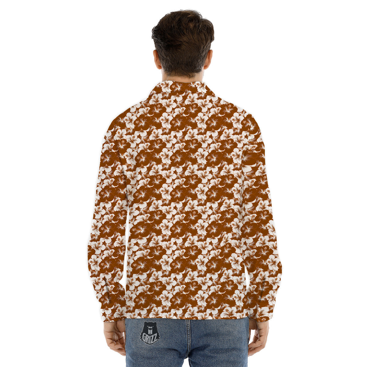 Funky Abstract Print Pattern Men's Dress Shirts-grizzshop