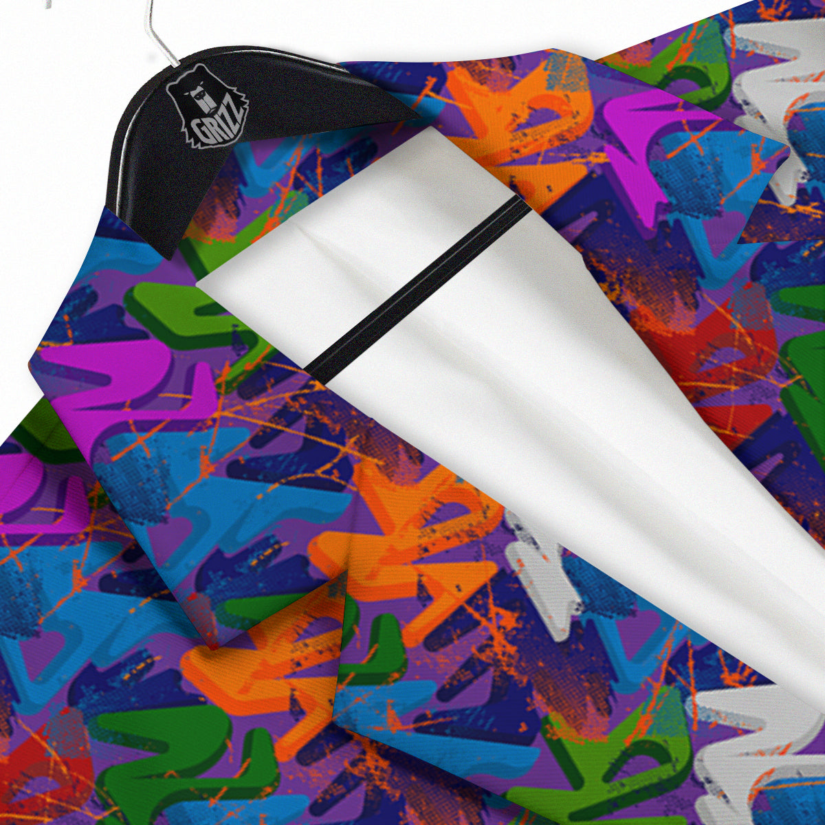 Funky Abstract Print Pattern Men's Sport Coat-grizzshop