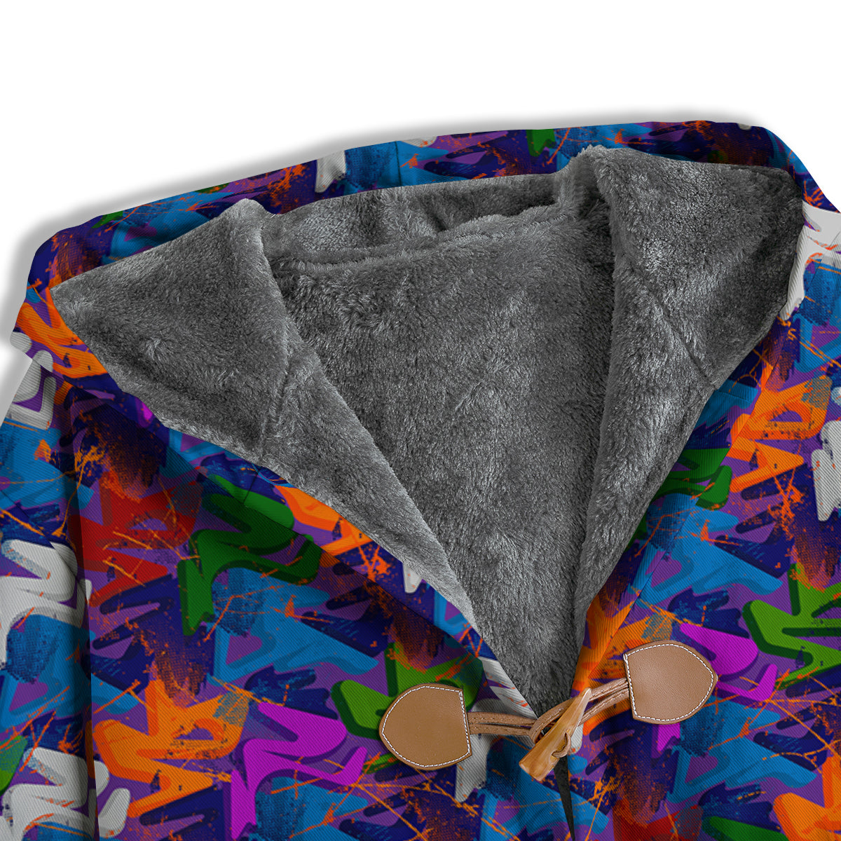 Funky Abstract Print Pattern Men's Windbreaker Jacket-grizzshop