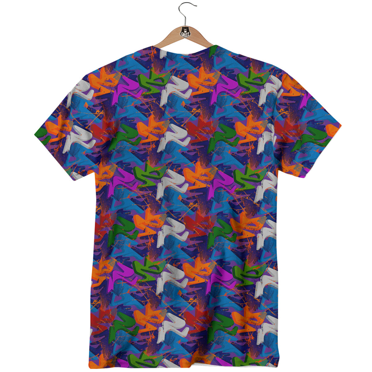 Funky Abstract Print Pattern T-Shirt-grizzshop