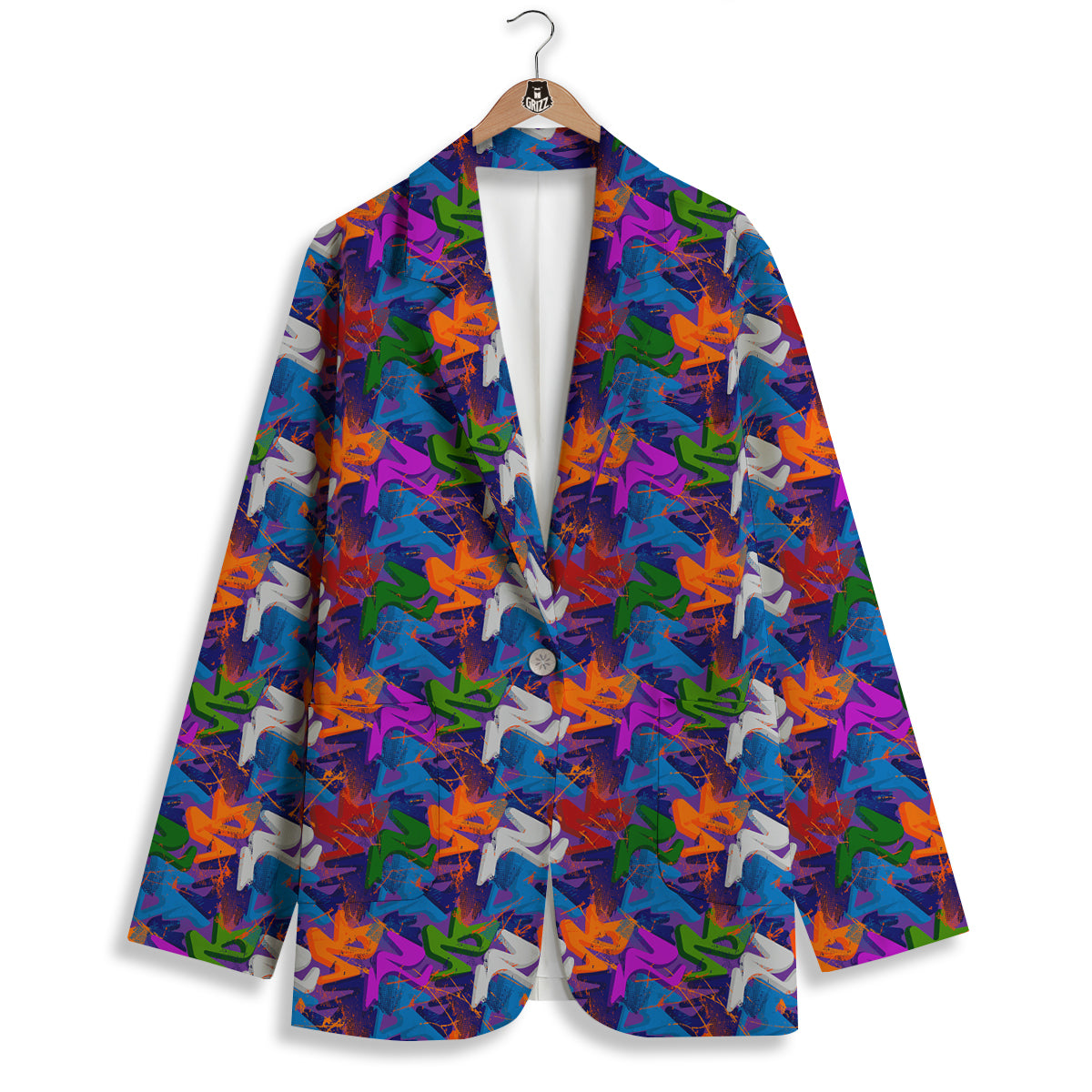 Funky Abstract Print Pattern Women's Blazer-grizzshop