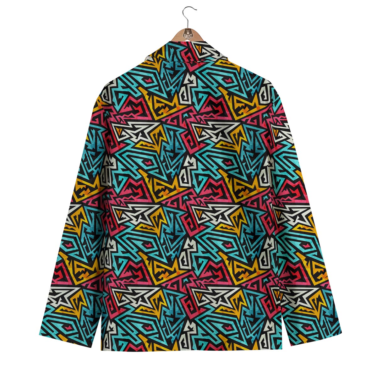 Funky Print Pattern Men's Blazer-grizzshop