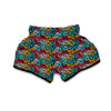 Funky Print Pattern Muay Thai Boxing Shorts-grizzshop