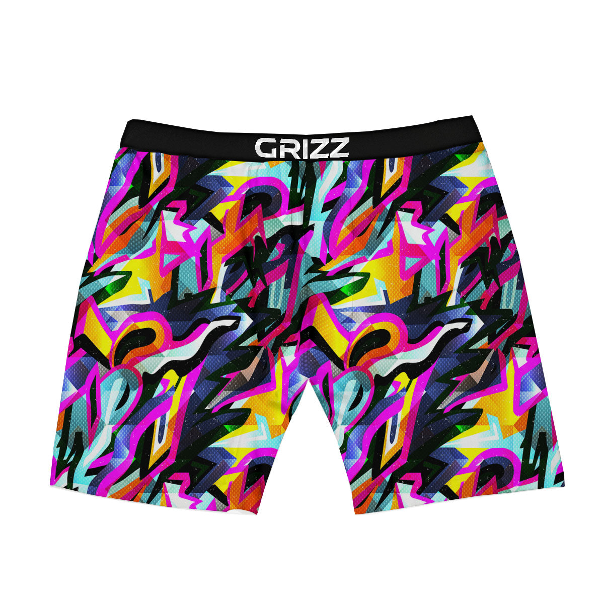 Funky Psychedelic Print Pattern Boxer Briefs-grizzshop