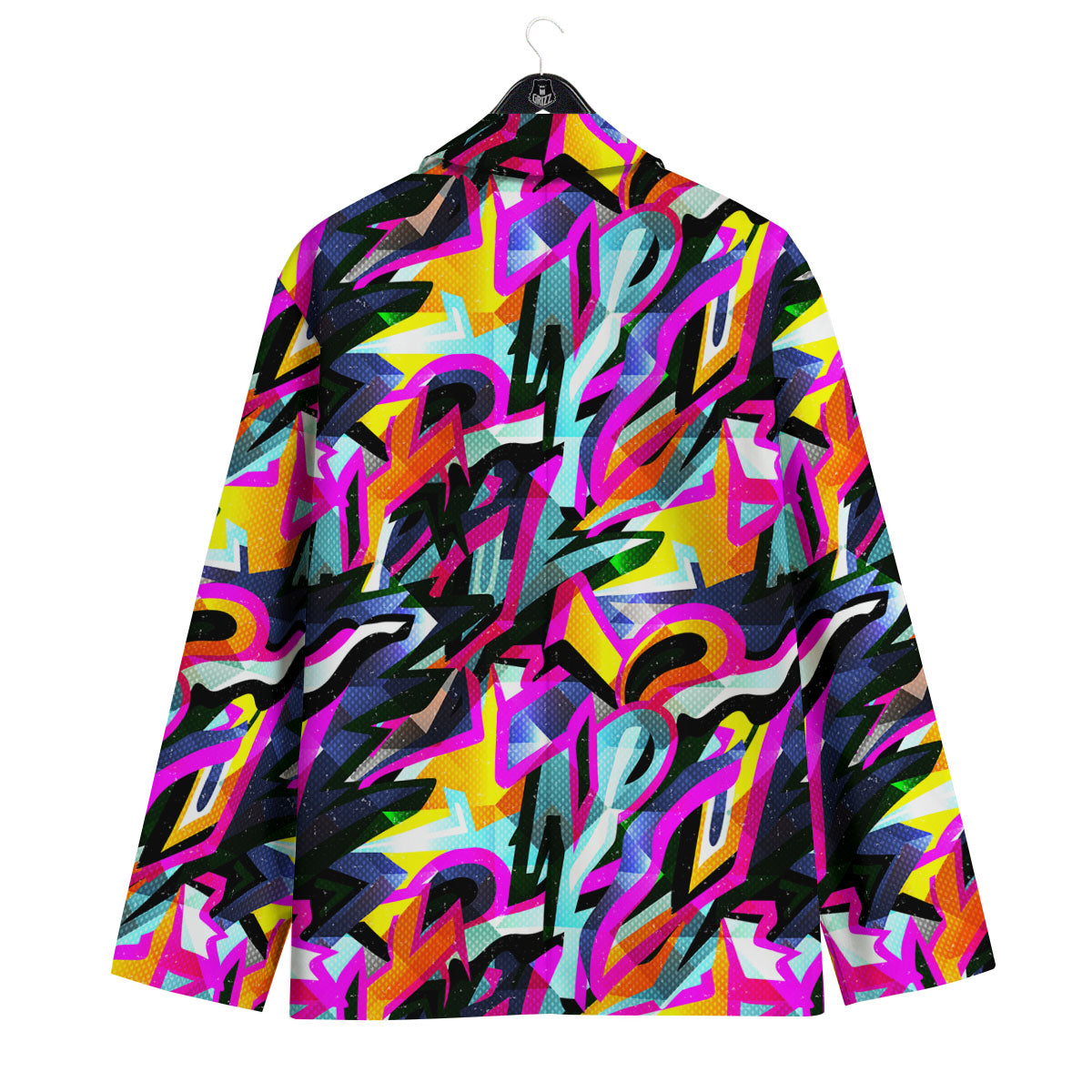 Funky Psychedelic Print Pattern Men's Sport Coat-grizzshop