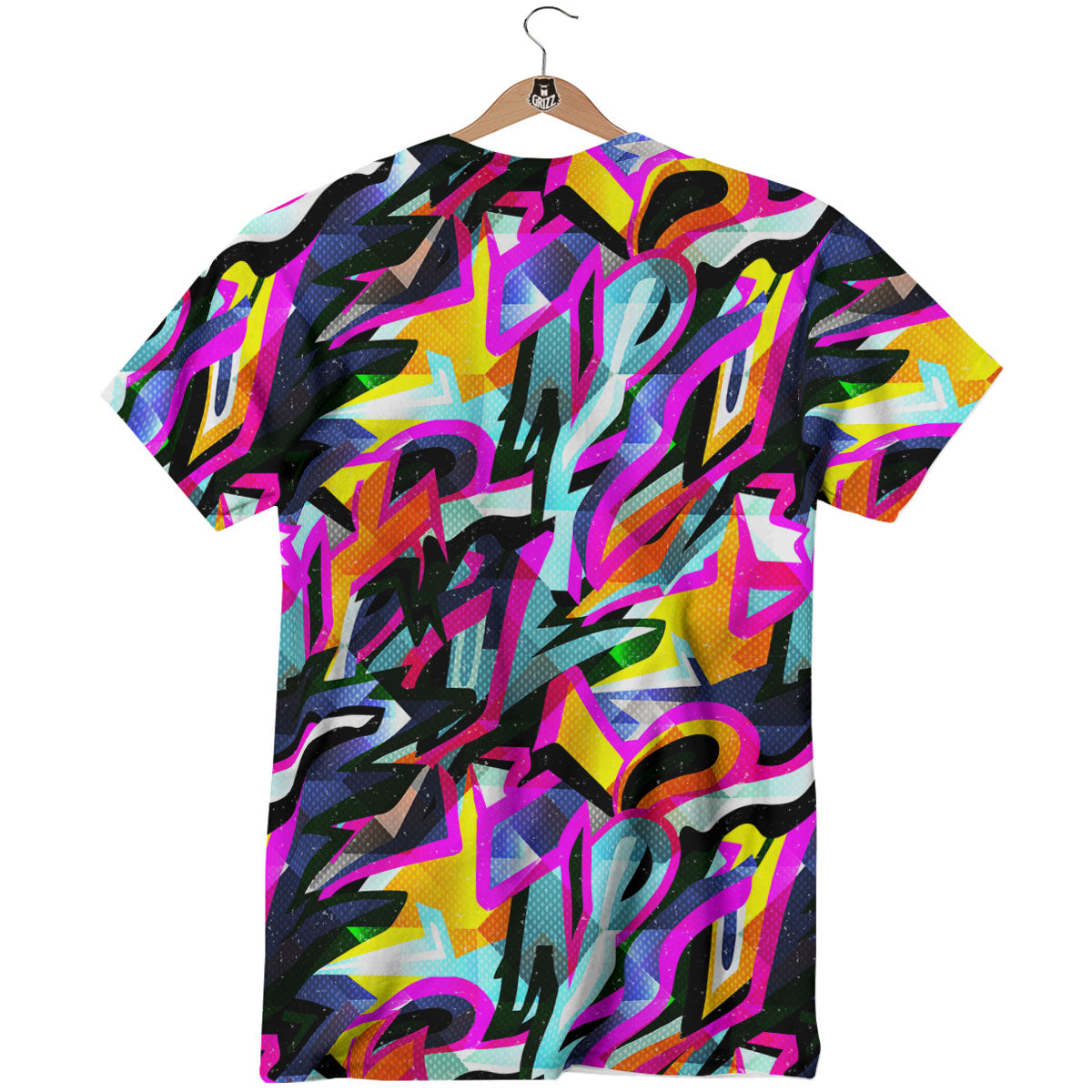 Funky Psychedelic Print Pattern T-Shirt-grizzshop