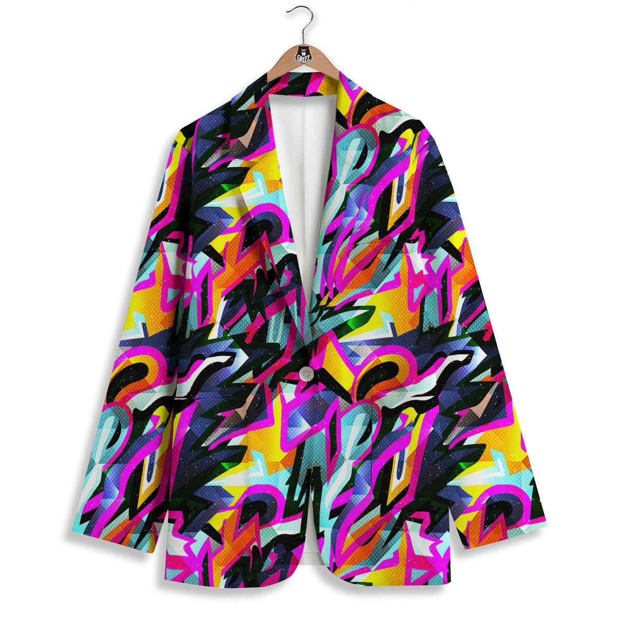Funky Psychedelic Print Pattern Women's Blazer-grizzshop