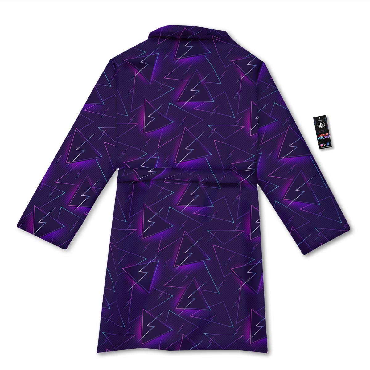 Funky Retro Print Pattern Bathrobe-grizzshop