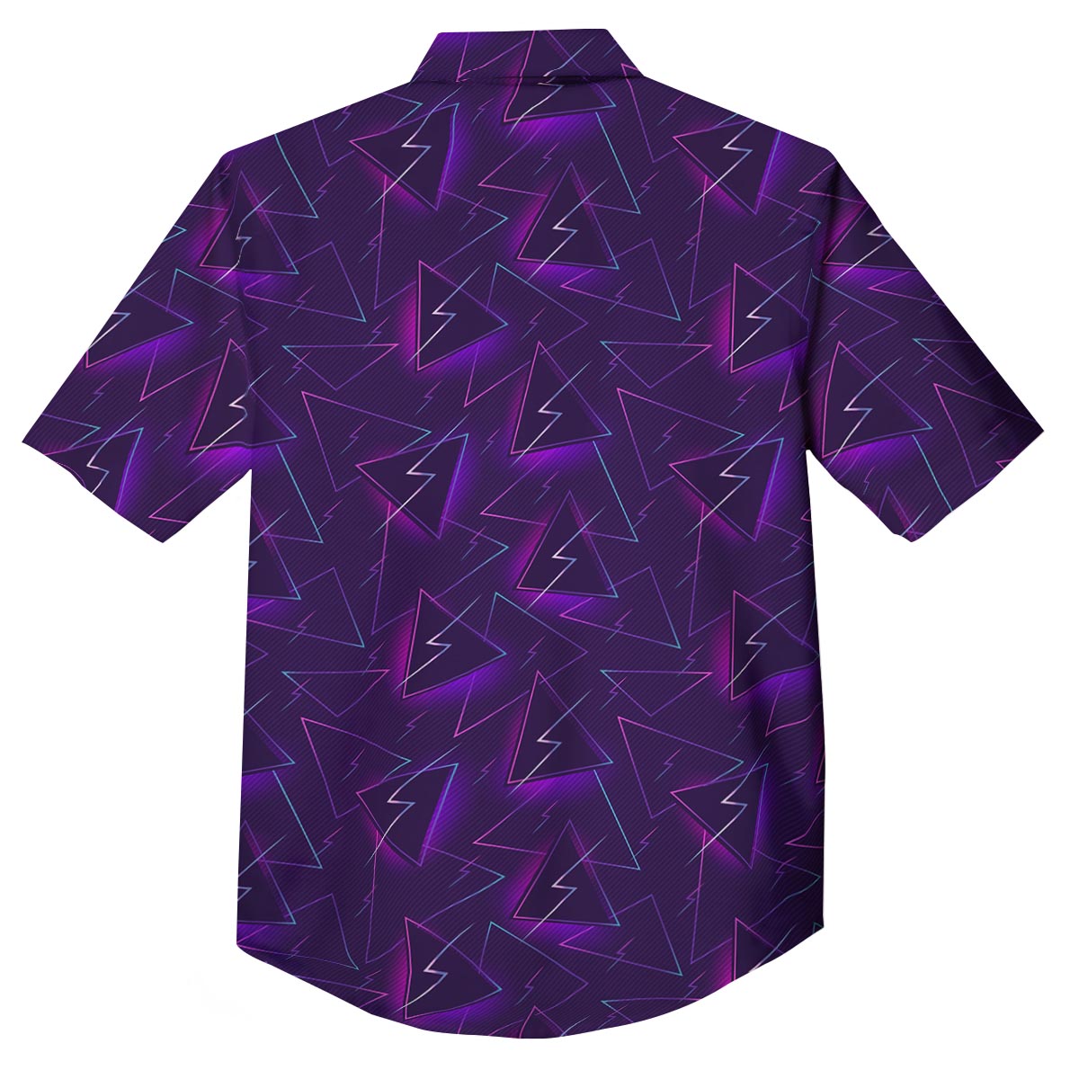 Funky Retro Print Pattern Button Up Shirt-grizzshop