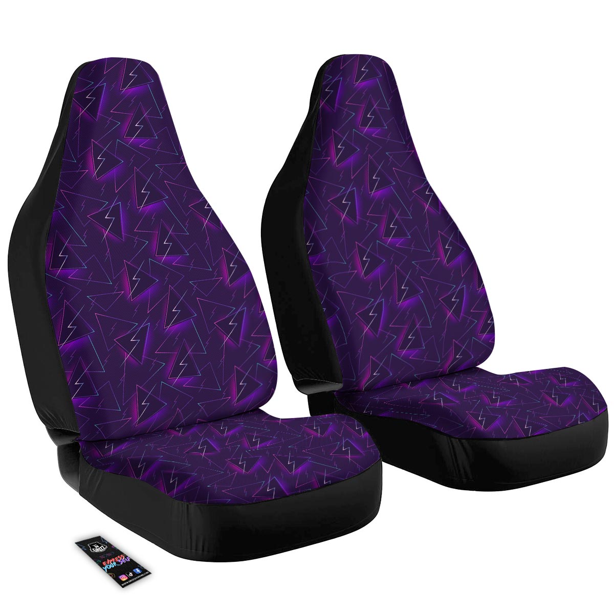 Funky Retro Print Pattern Car Seat Covers-grizzshop