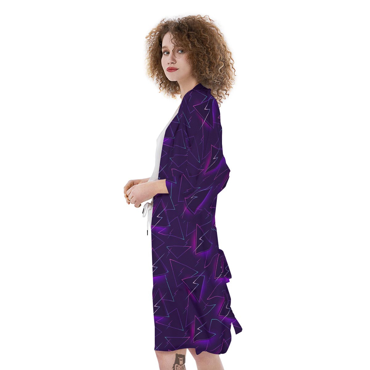 Funky Retro Print Pattern Kimono-grizzshop