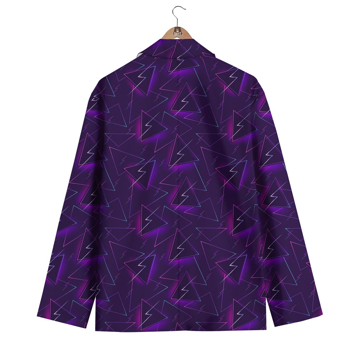Funky Retro Print Pattern Men's Blazer-grizzshop