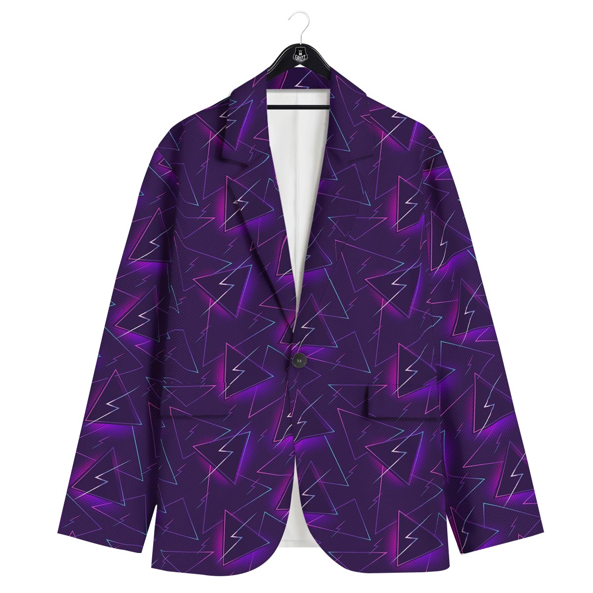 Funky Retro Print Pattern Men's Sport Coat-grizzshop