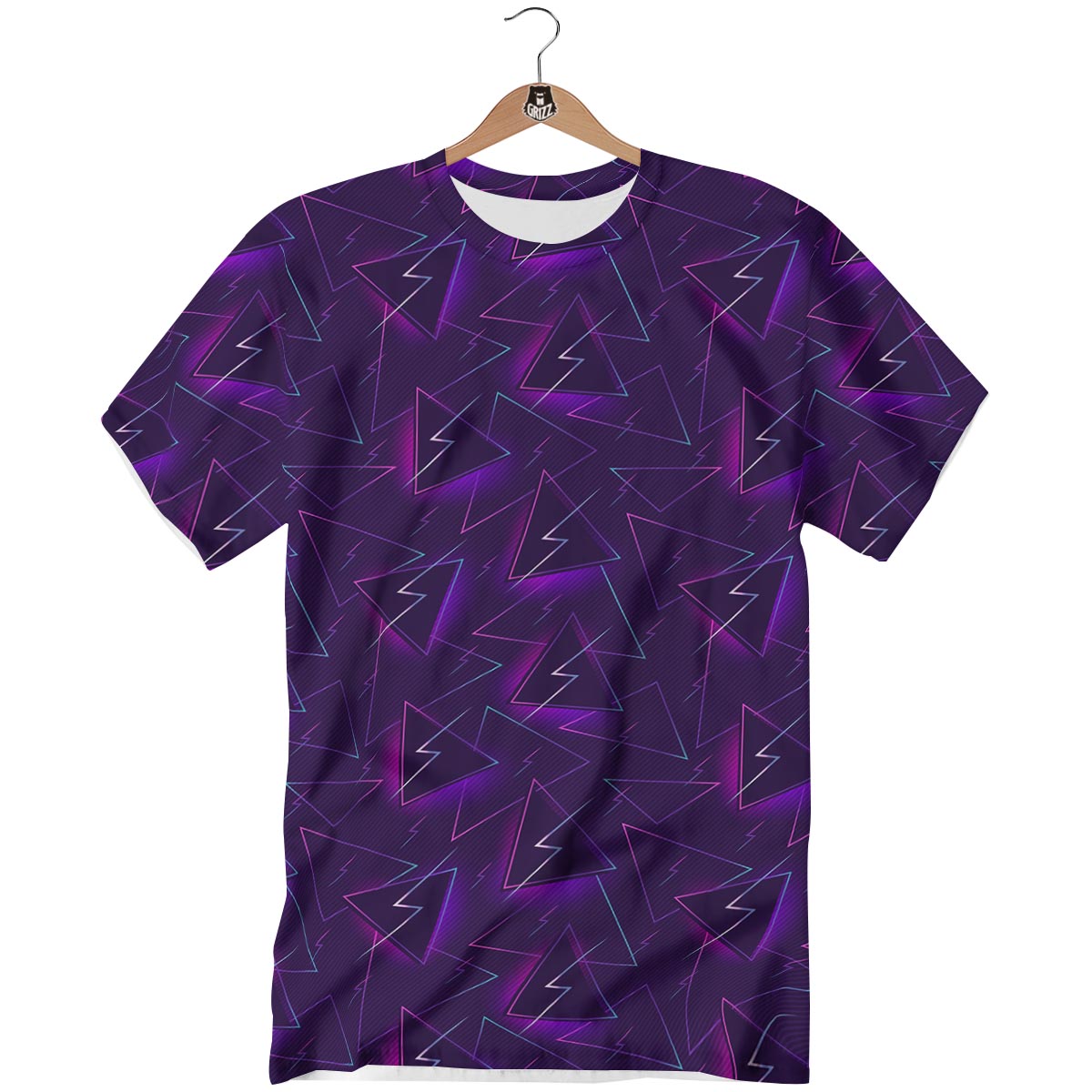 Funky Retro Print Pattern T-Shirt-grizzshop