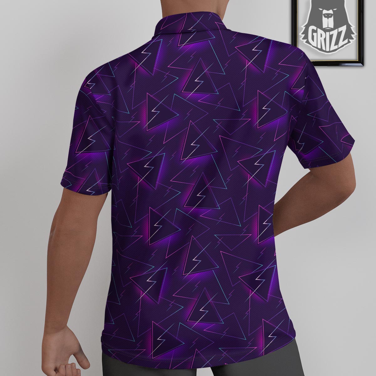 Funky Retro Print Pattern Untucked Shirts-grizzshop
