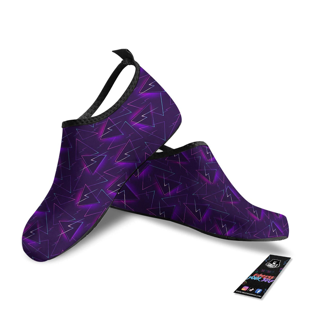 Funky Retro Print Pattern Water Shoes-grizzshop