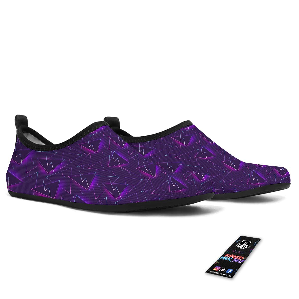 Funky Retro Print Pattern Water Shoes-grizzshop