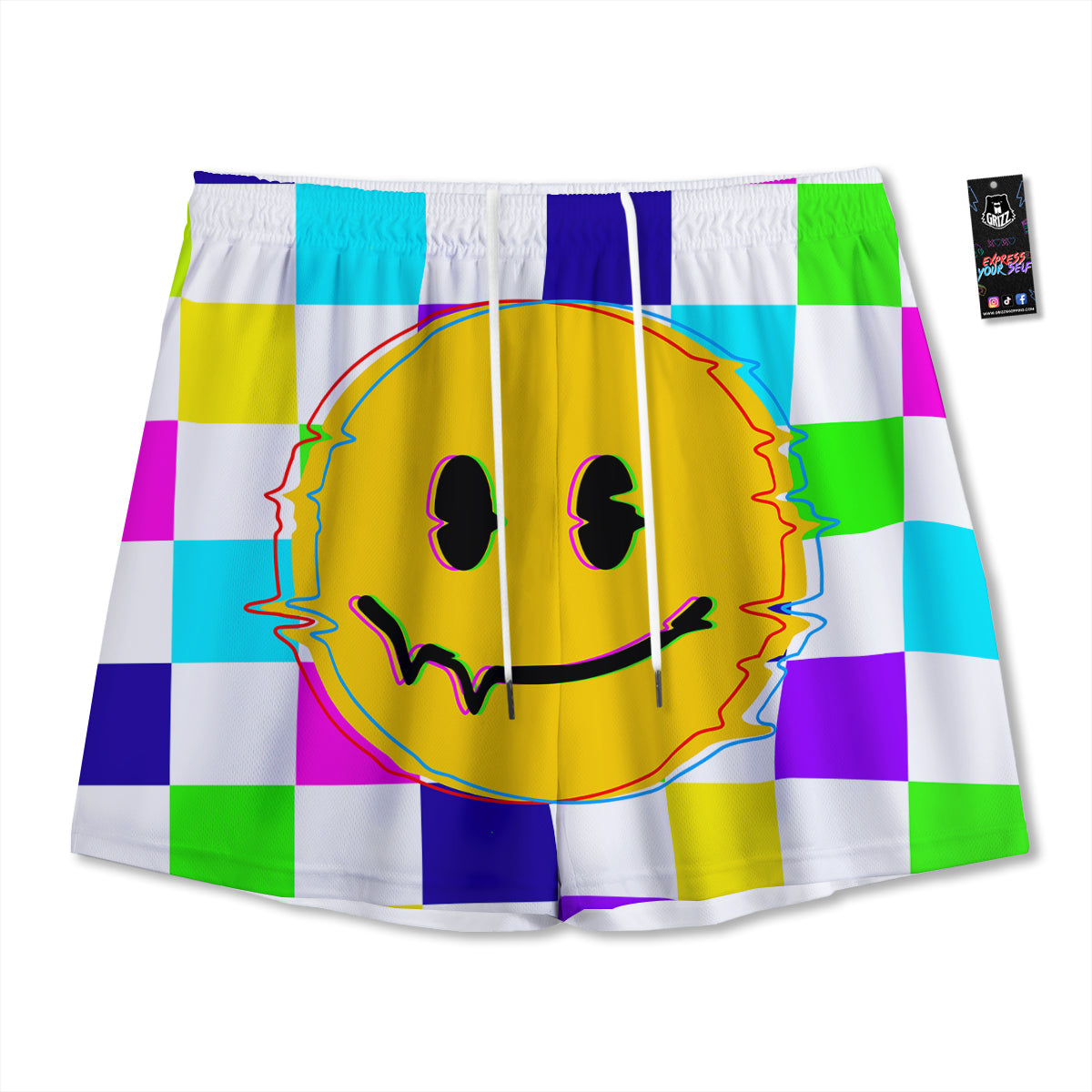 Ice Cream Cute Print Pattern Mesh Shorts