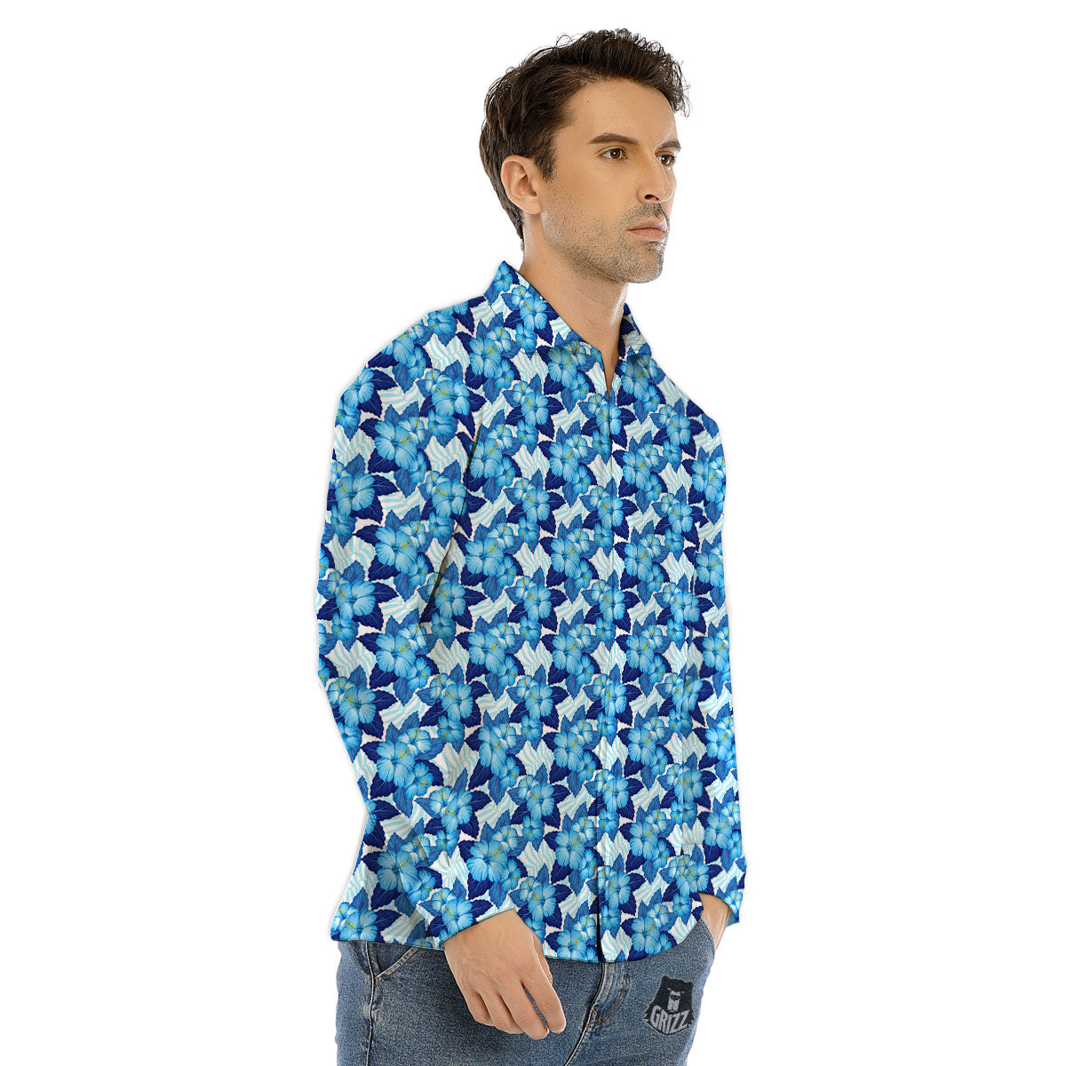 Funny Donkey White And Black Print Men's Dress Shirts-grizzshop