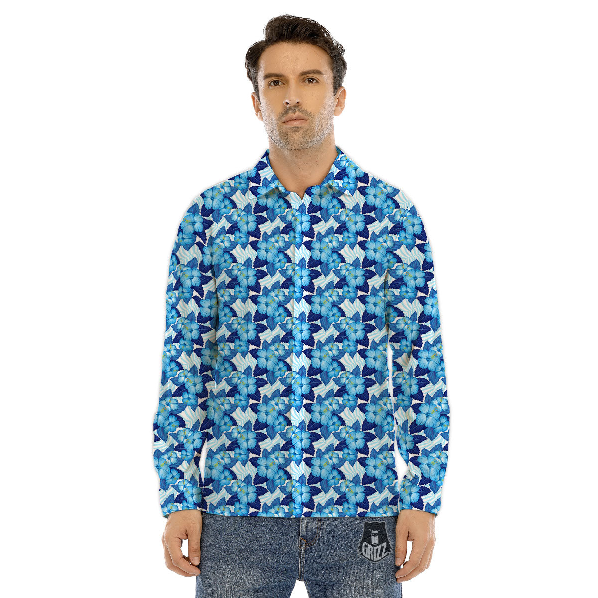 Funny Donkey White And Black Print Men's Dress Shirts-grizzshop