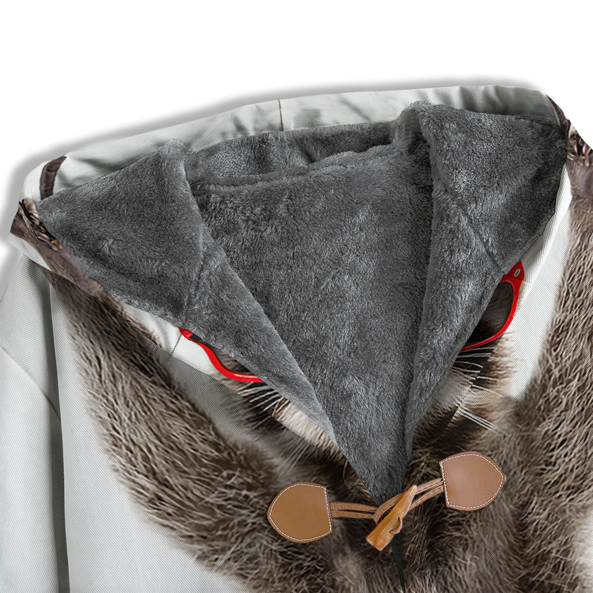 Funny Raccoon Print Men's Windbreaker Jacket-grizzshop