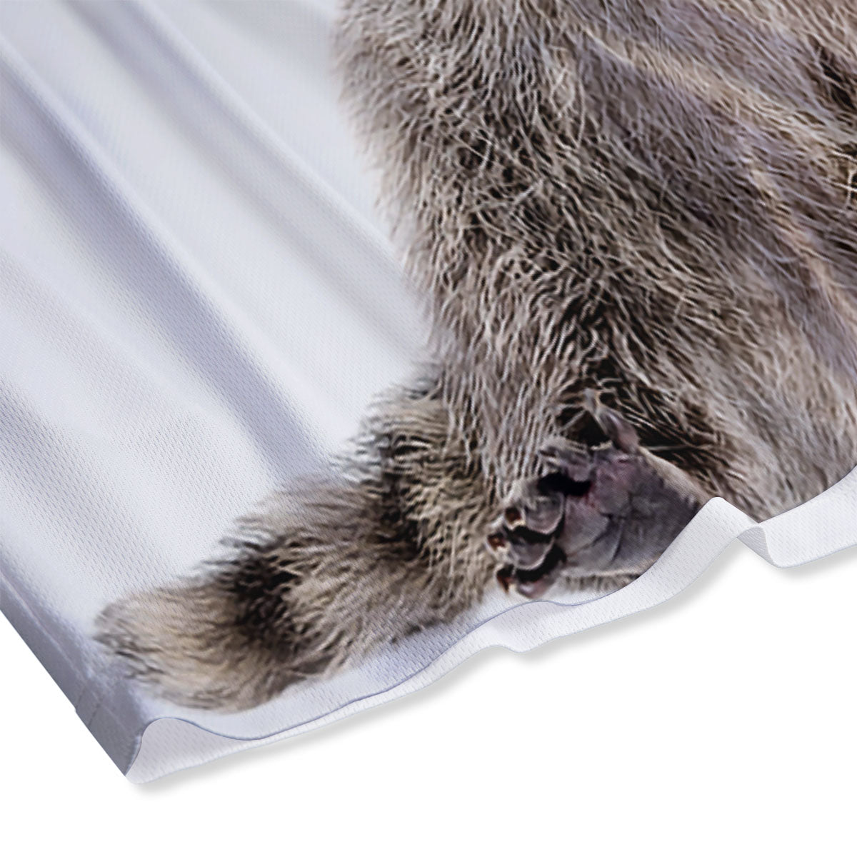 Funny Raccoon Print Mesh Shorts