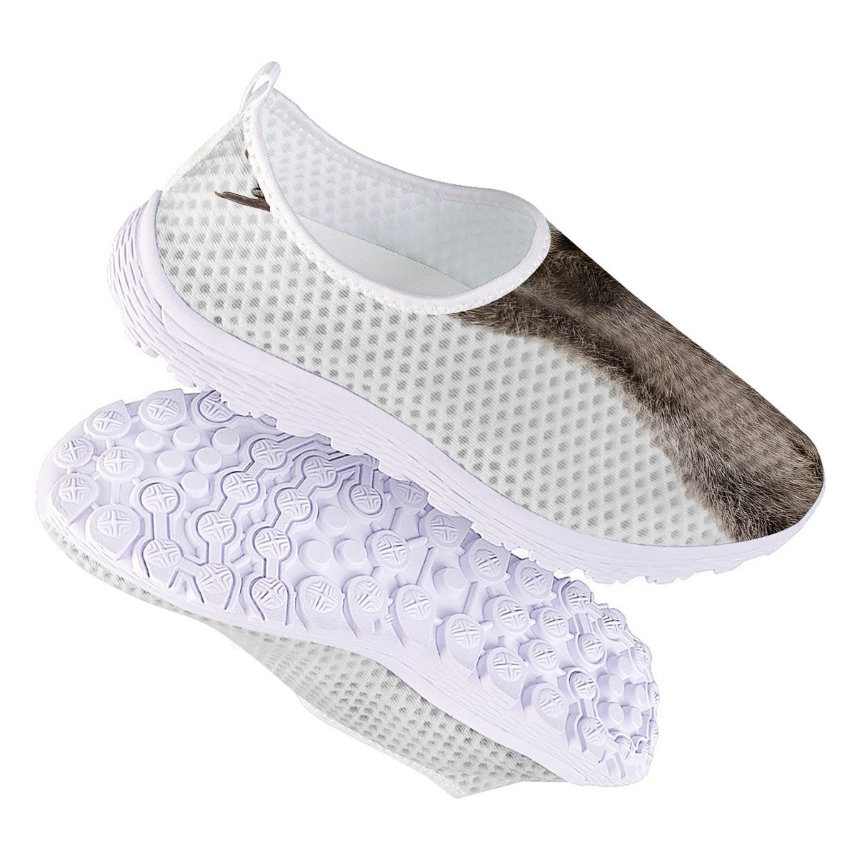 Funny Raccoon Print Nurse Shoes-grizzshop