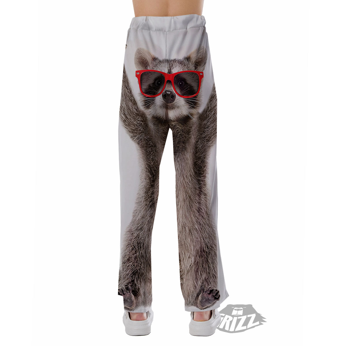 Funny Raccoon Print Pajama Pants-grizzshop