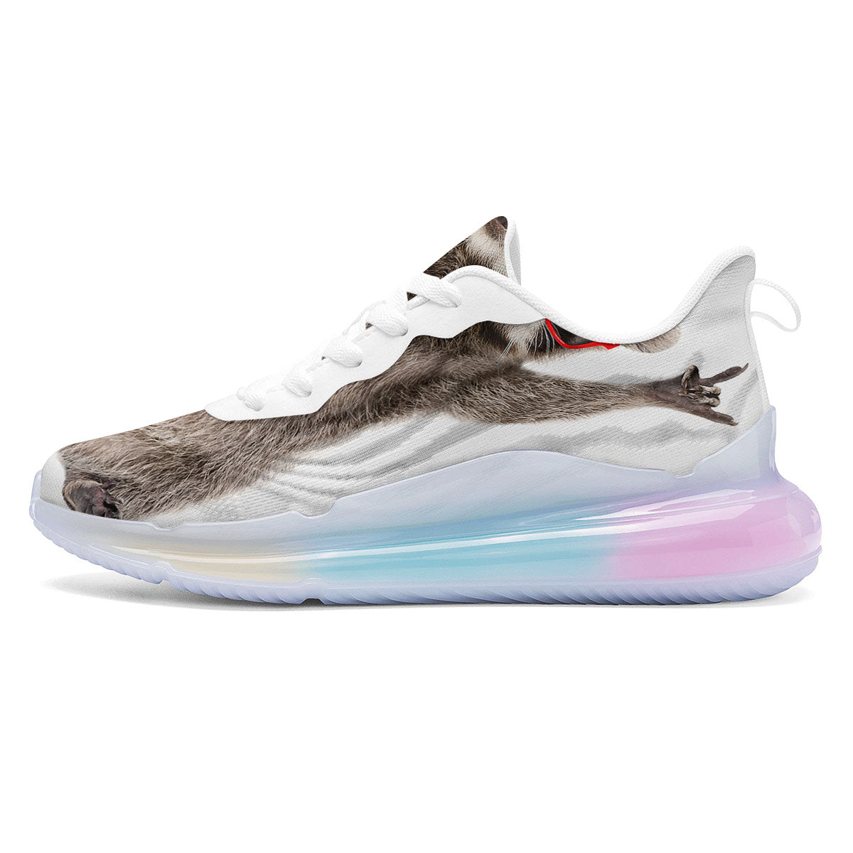 Funny Raccoon Print Running Sneakers-grizzshop