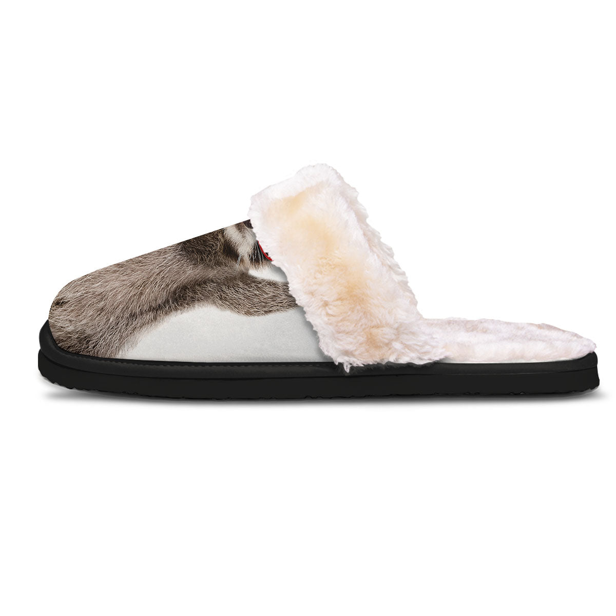 Funny Raccoon Print Slippers-grizzshop