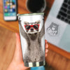 Funny Raccoon Print Tumbler-grizzshop