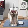 Funny Raccoon Print Tumbler-grizzshop