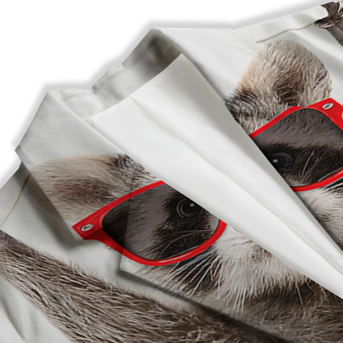 Funny Raccoon Print Women's Blazer-grizzshop