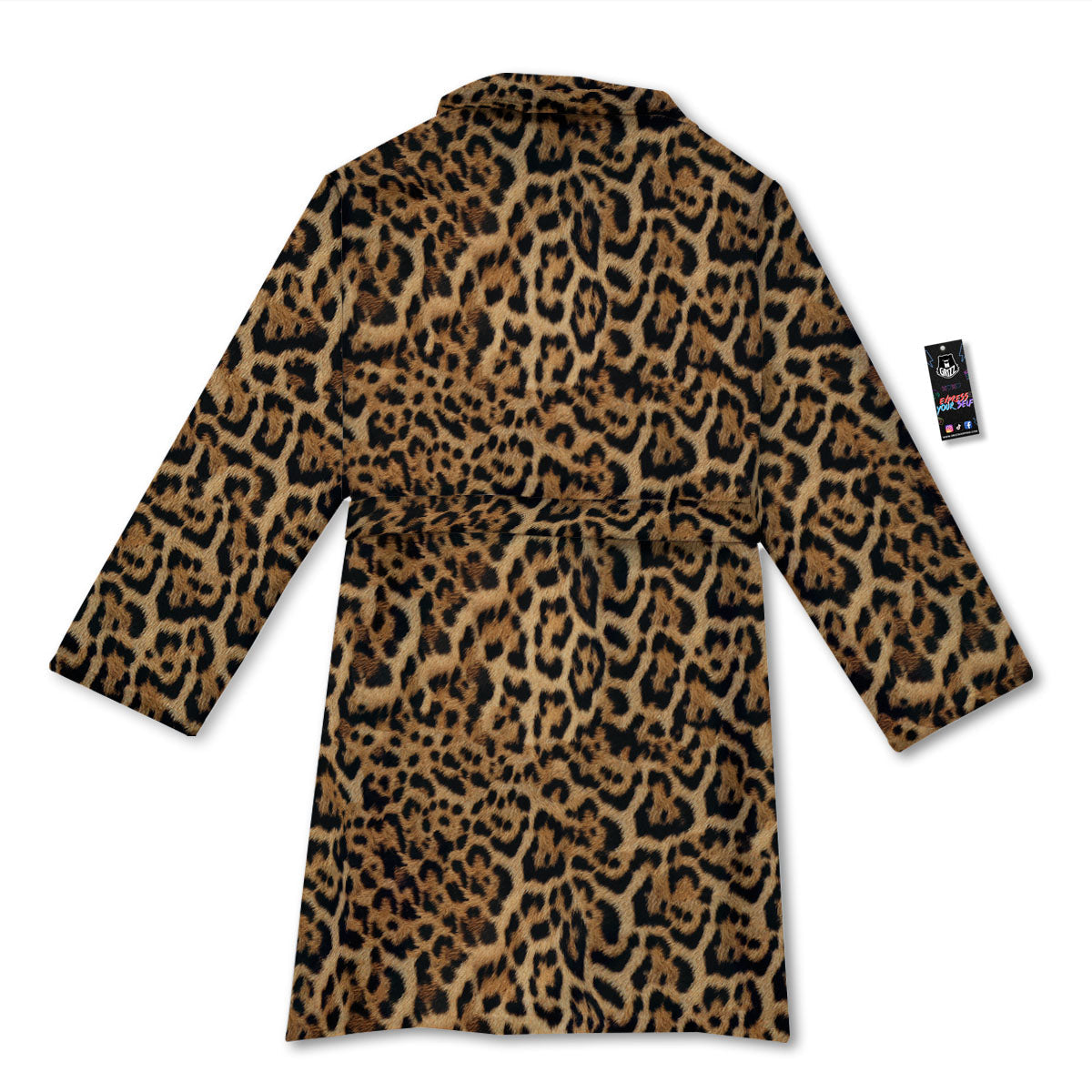 Fur Jaguar Print Pattern Bathrobe-grizzshop