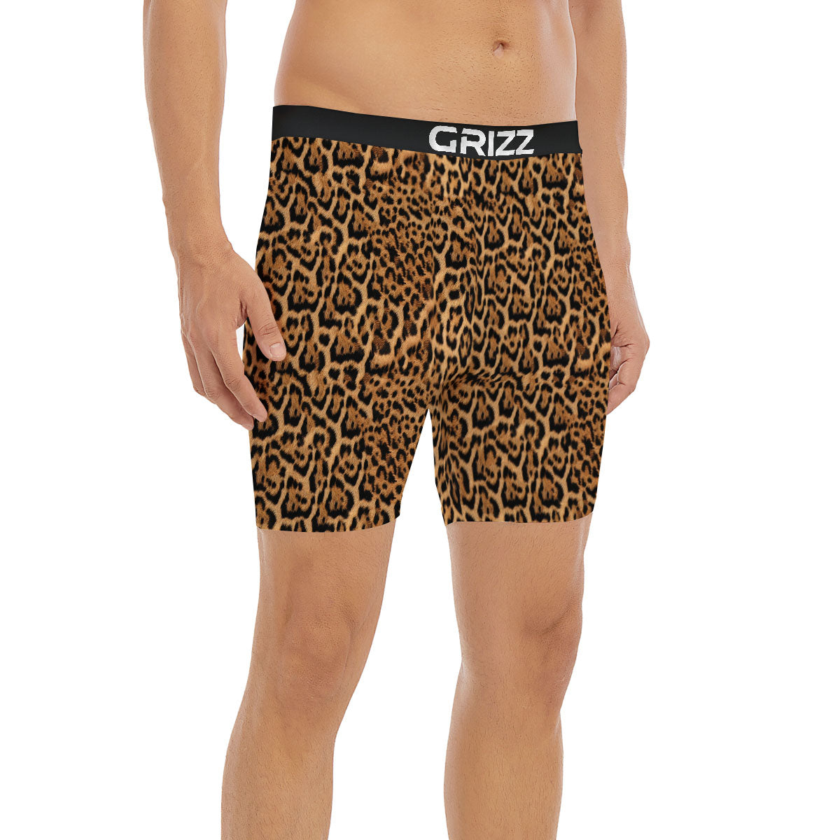 Fur Jaguar Print Pattern Boxer Briefs-grizzshop