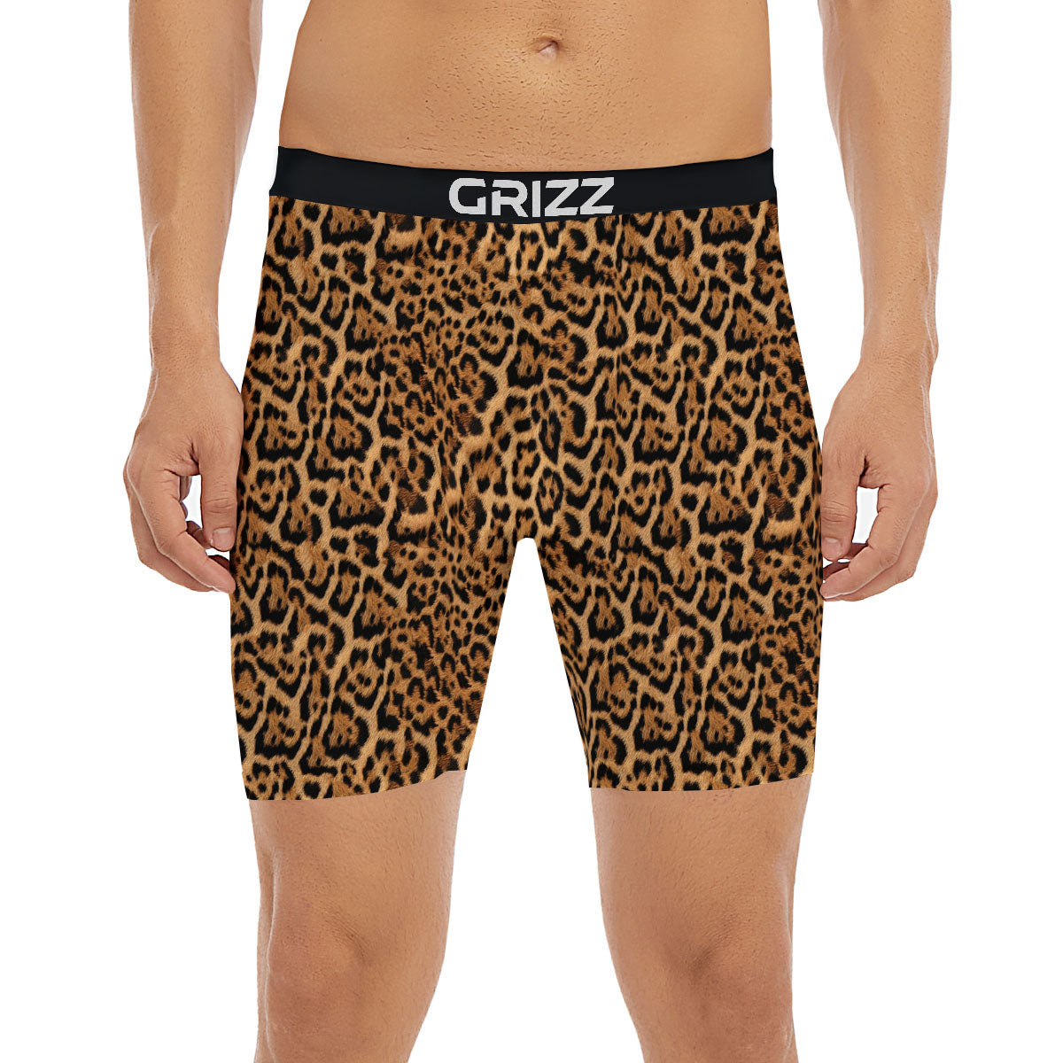 Fur Jaguar Print Pattern Boxer Briefs-grizzshop