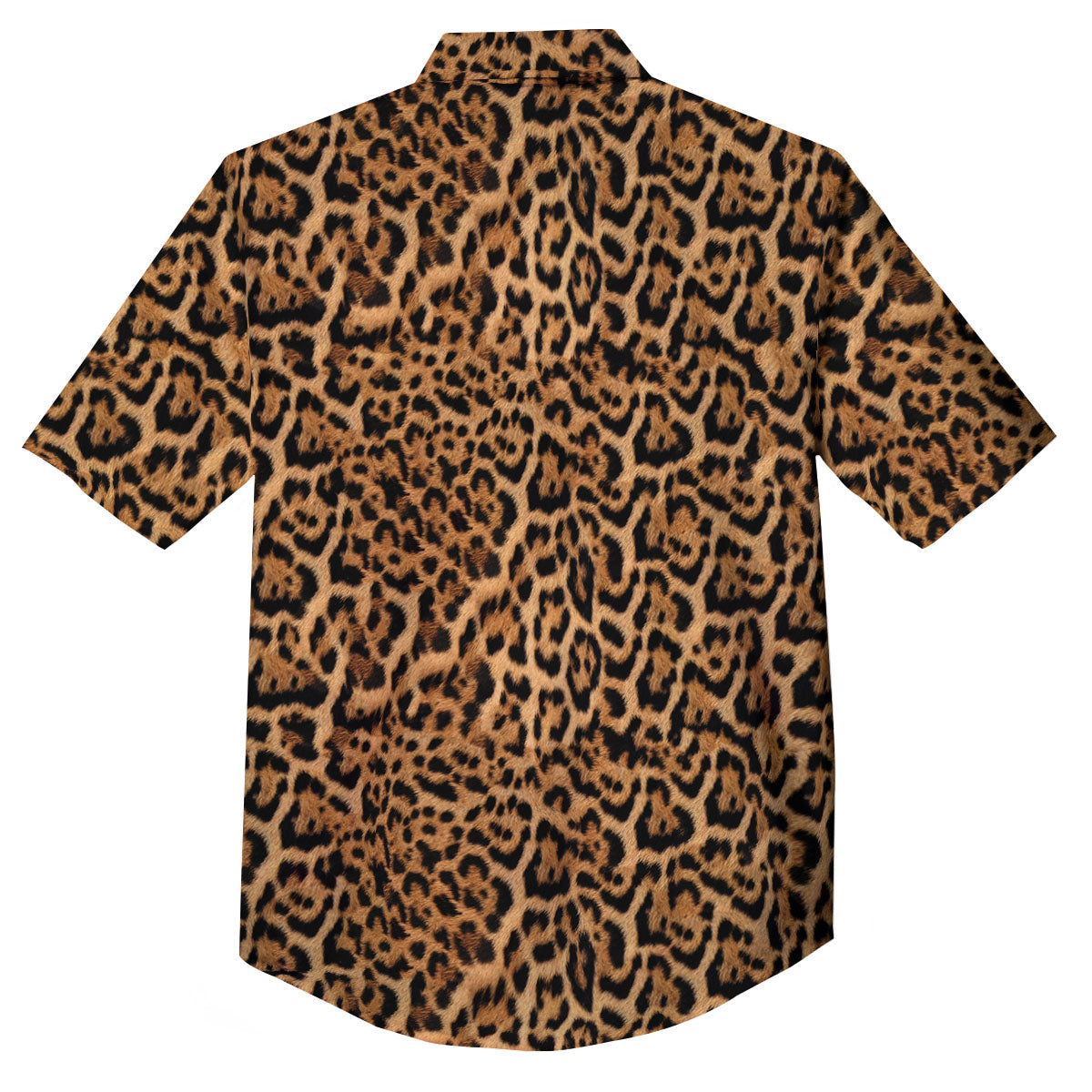 Fur Jaguar Print Pattern Button Up Shirt-grizzshop