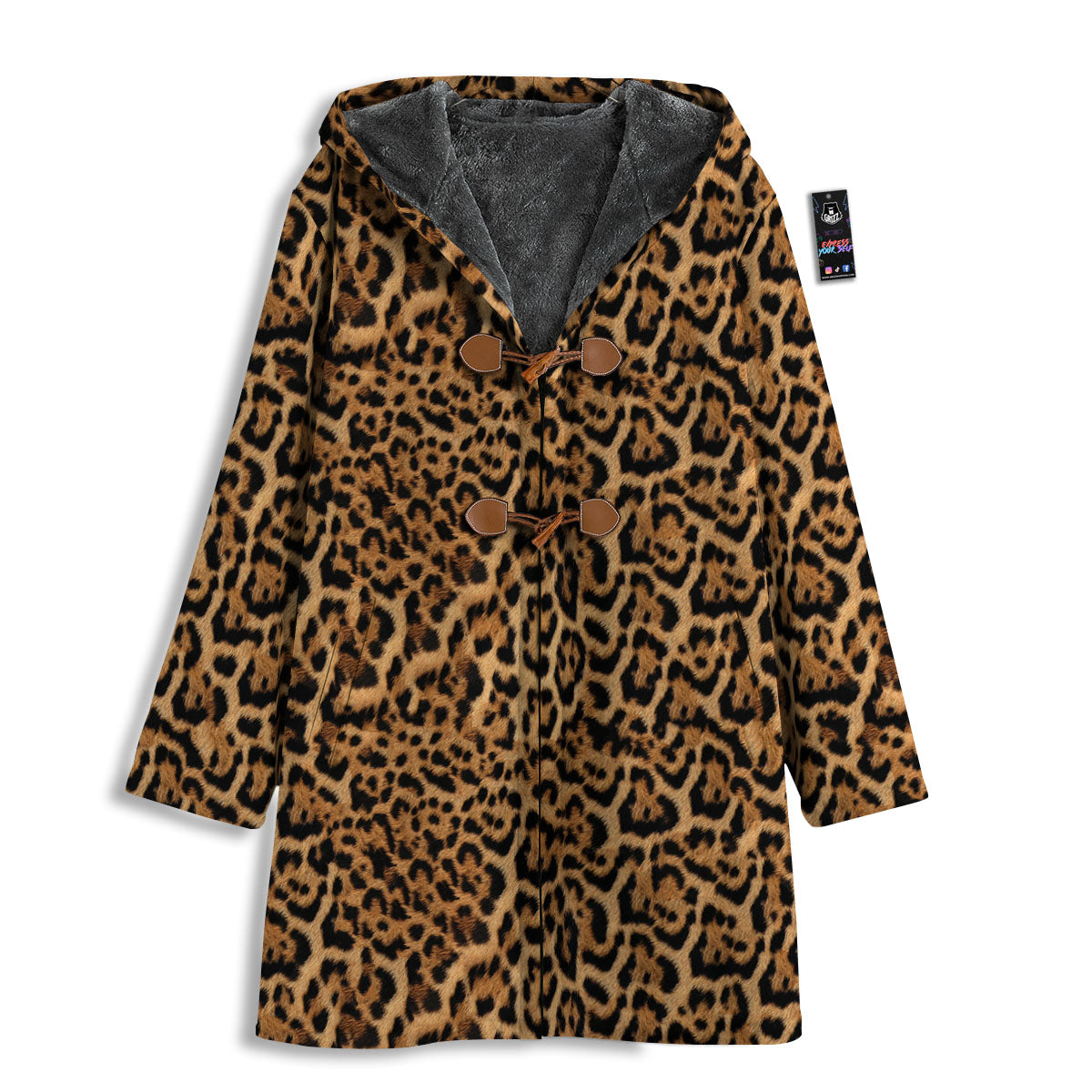 Fur Jaguar Print Pattern Men's Windbreaker Jacket-grizzshop