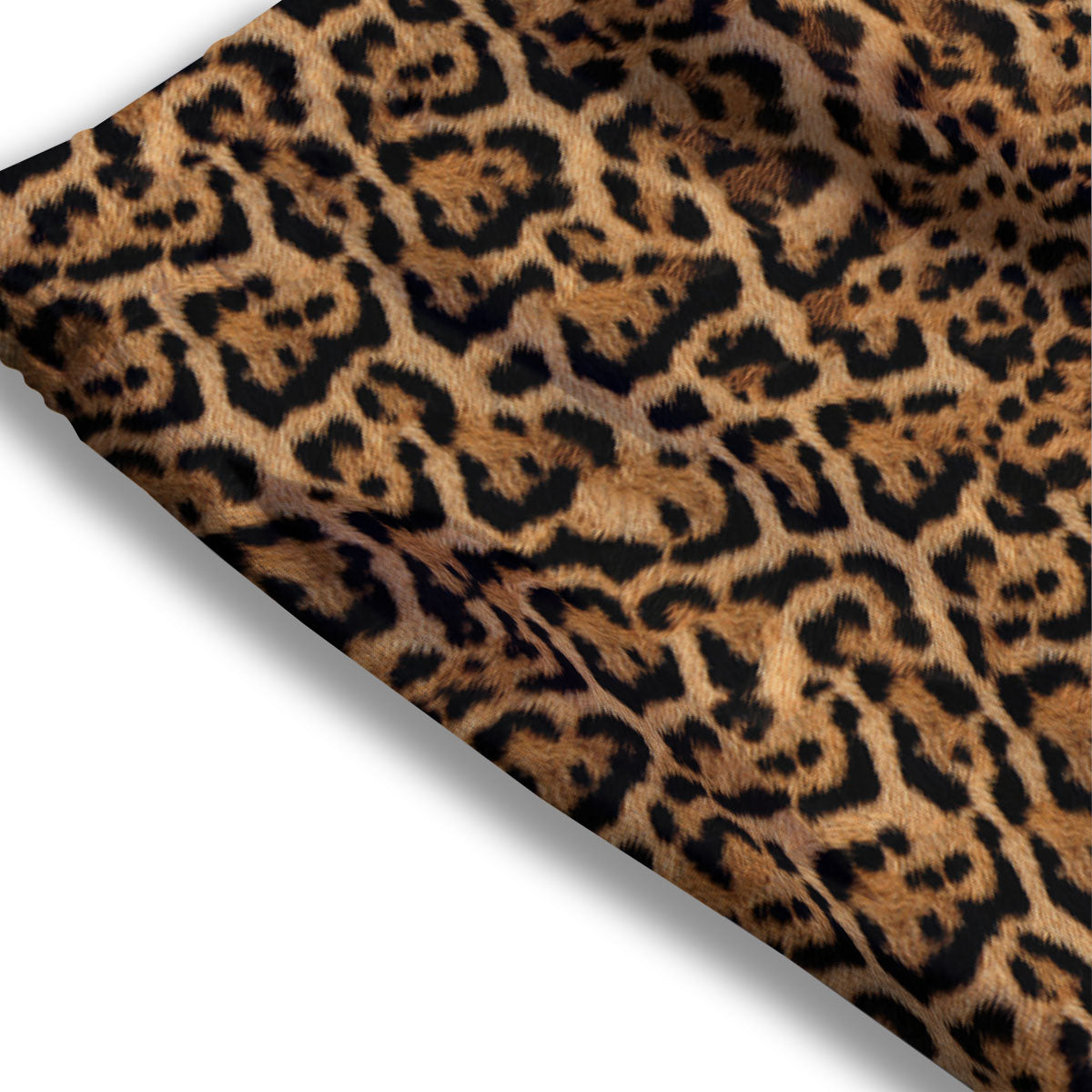 Fur Jaguar Print Pattern Mesh Shorts