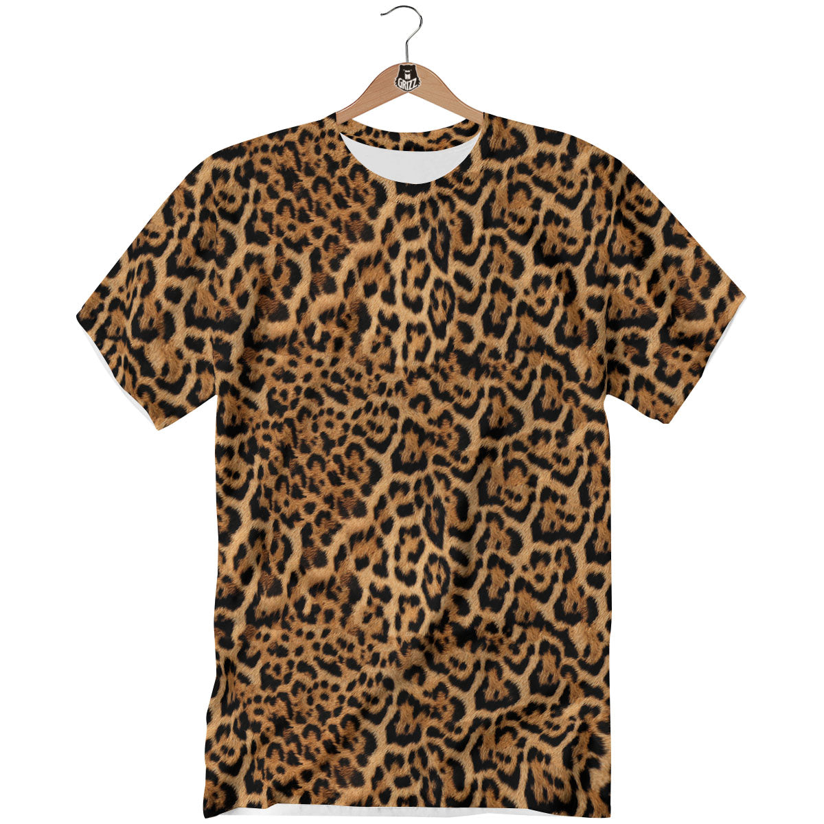 Fur Jaguar Print Pattern T-Shirt-grizzshop