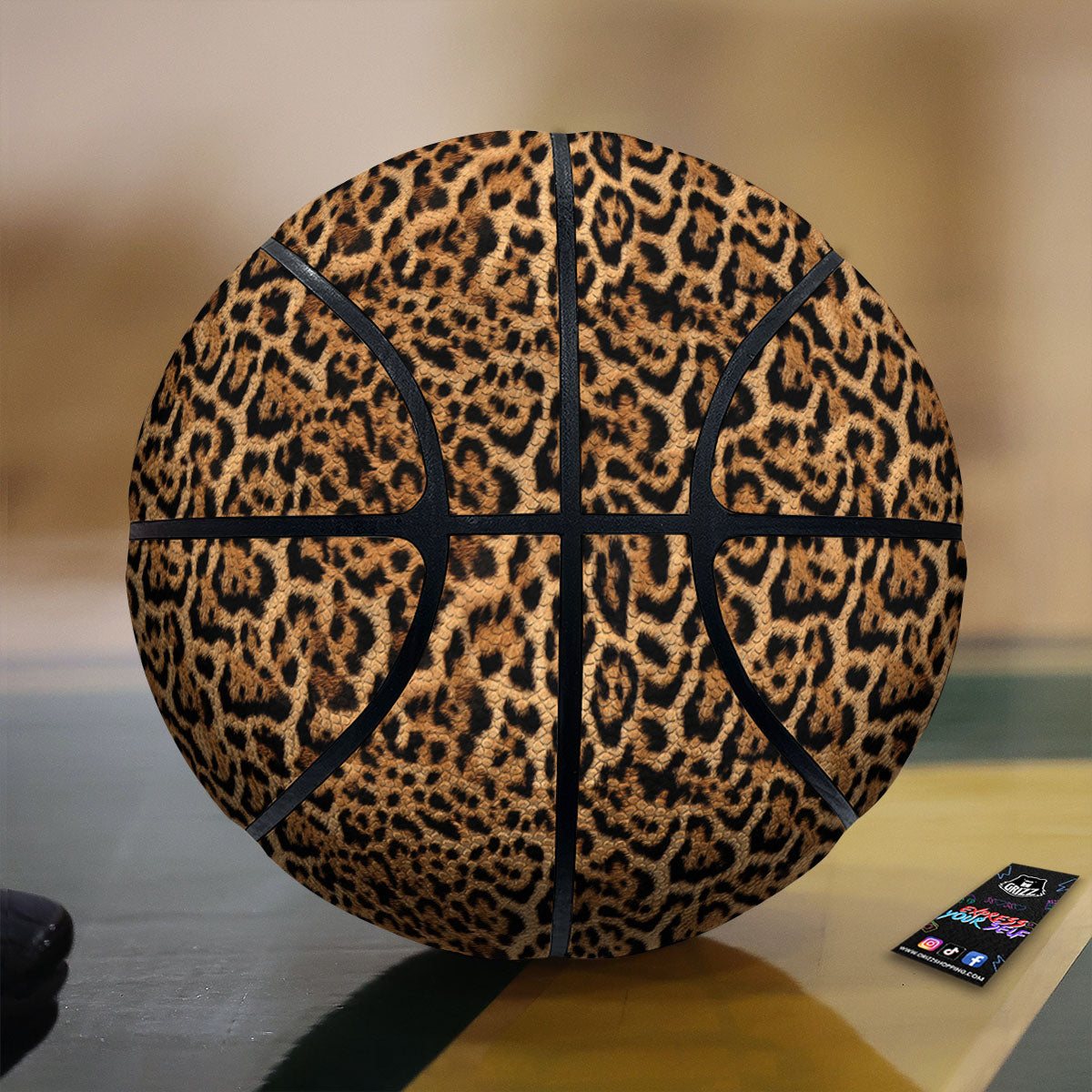 Fur Jaguar Print Pattern Basketball
