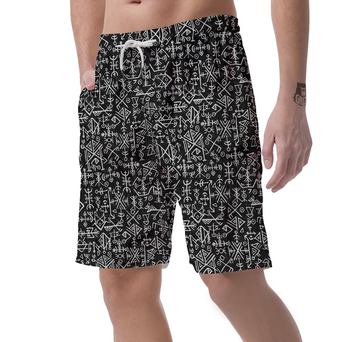 Futhark Norse Viking Men's Shorts-grizzshop