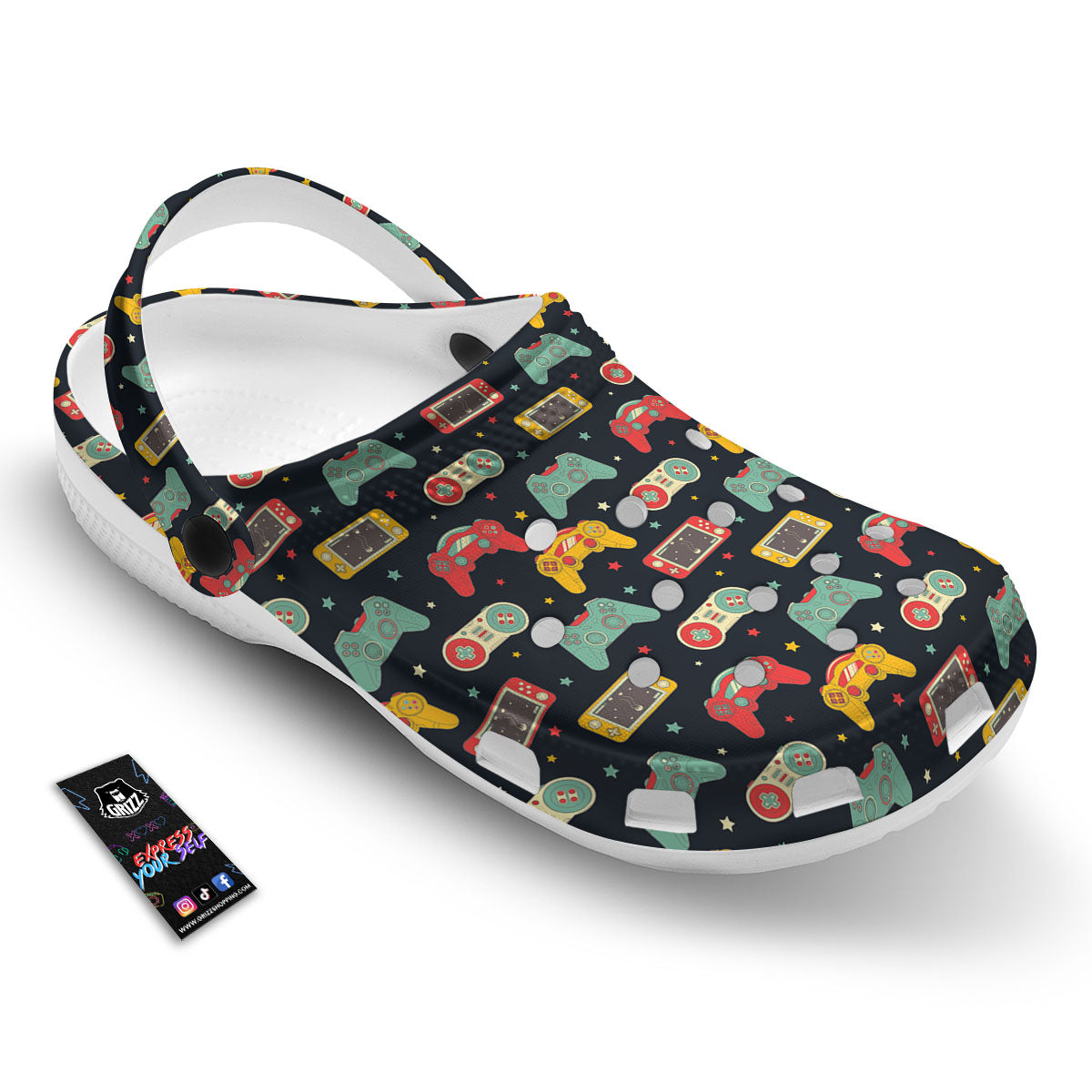 Gadgets Video Game Print Pattern Clog-grizzshop