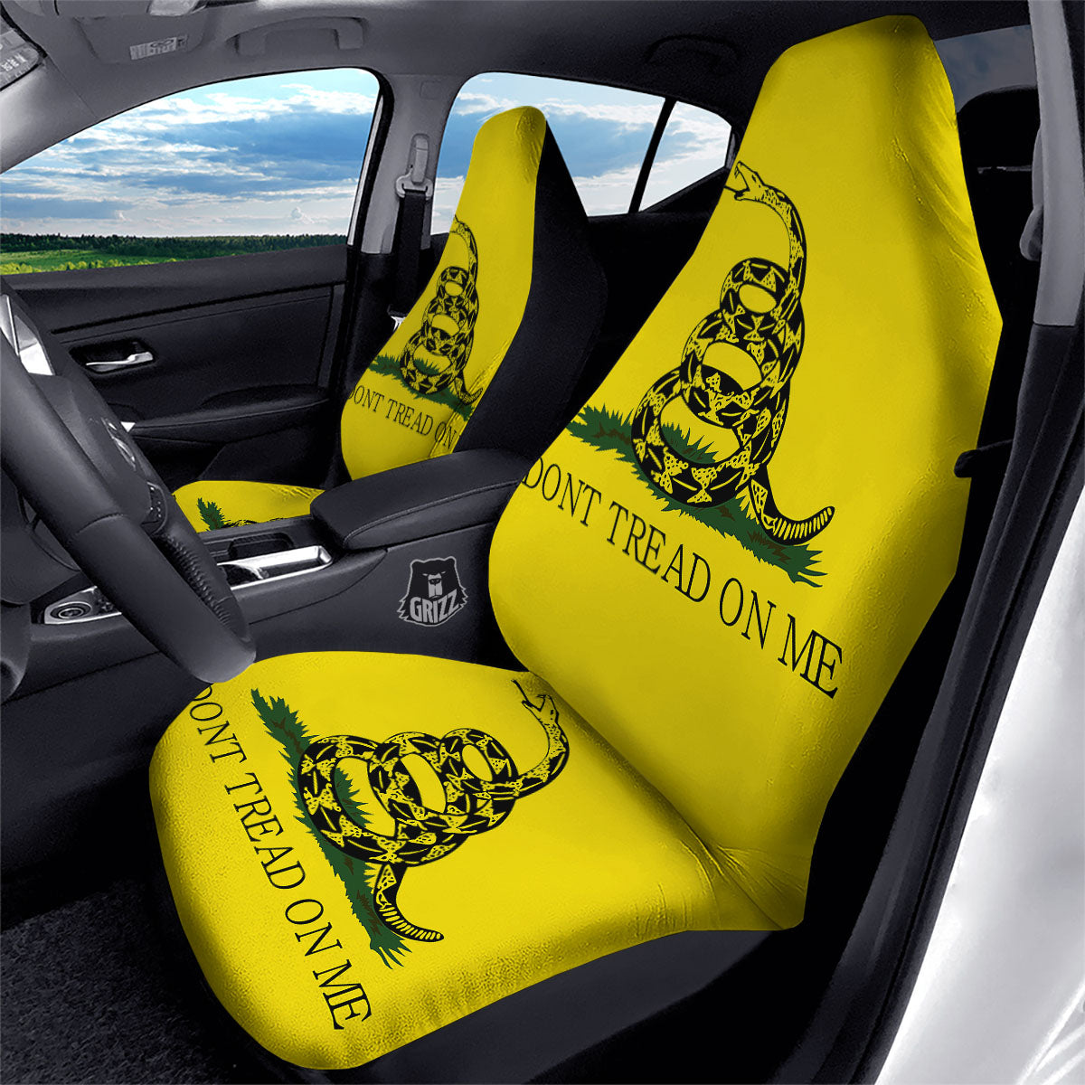 Gadsden Flag Don't Tread On Me Print Car Seat Covers-grizzshop