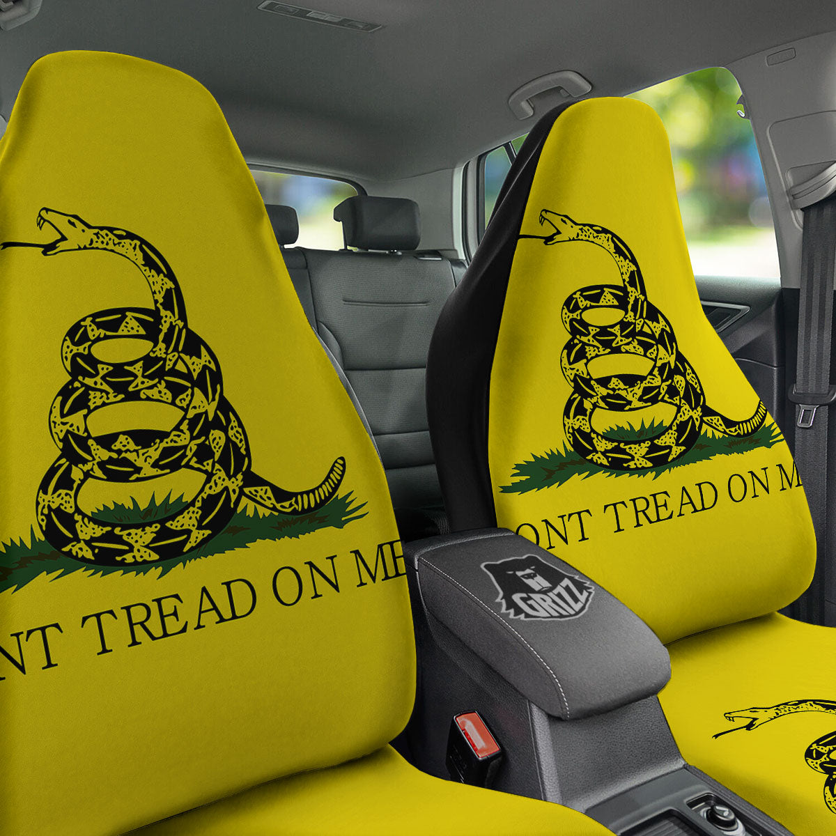 Gadsden Flag Don't Tread On Me Print Car Seat Covers-grizzshop