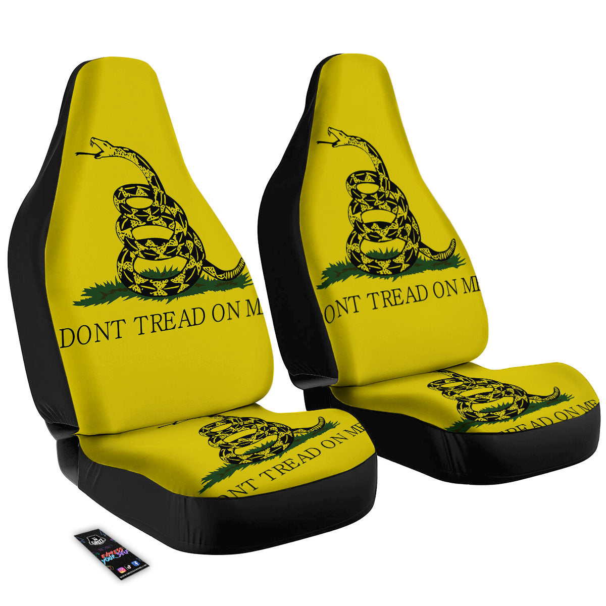 Gadsden Flag Don't Tread On Me Print Car Seat Covers-grizzshop